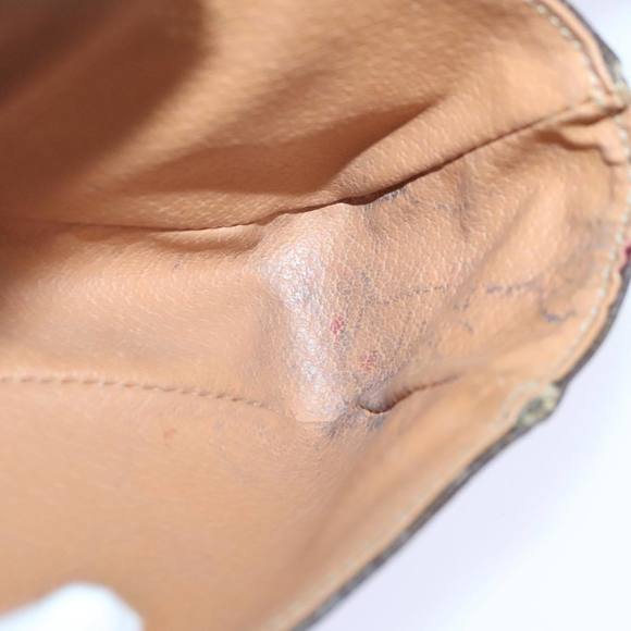 CELINE Macadam Canvas Waist bag PVC Leather Brown Gold Auth yk15121 - Picture 11 of 16